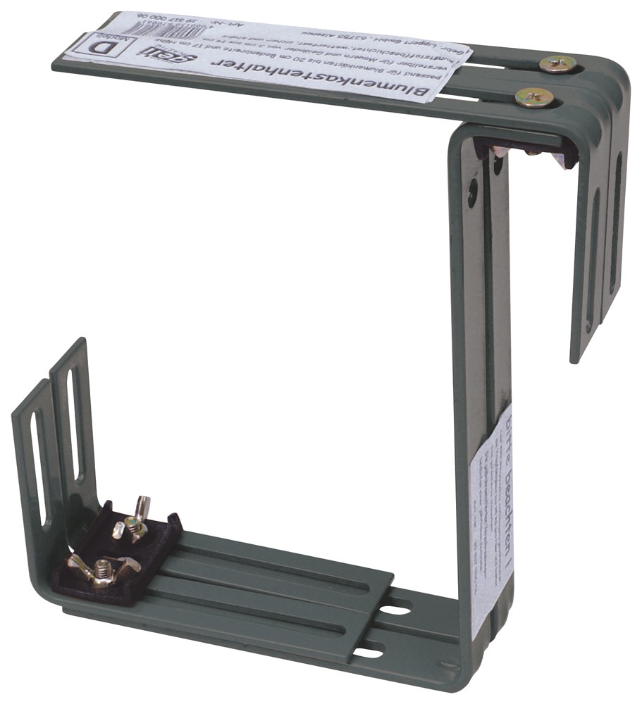 Halter für Standard Balkonkasten zweifach verstellbar