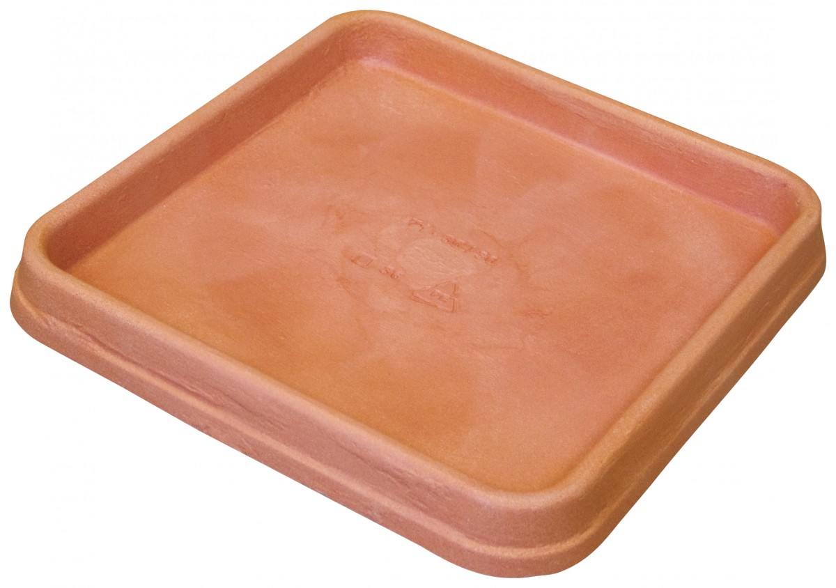 Euro3plast Neze Übertöpfe Aus Kunststoff - Quadratisch In Terrakotta & Schwarz - 7 Größen Für Innen & Außen (61x61 Cm)